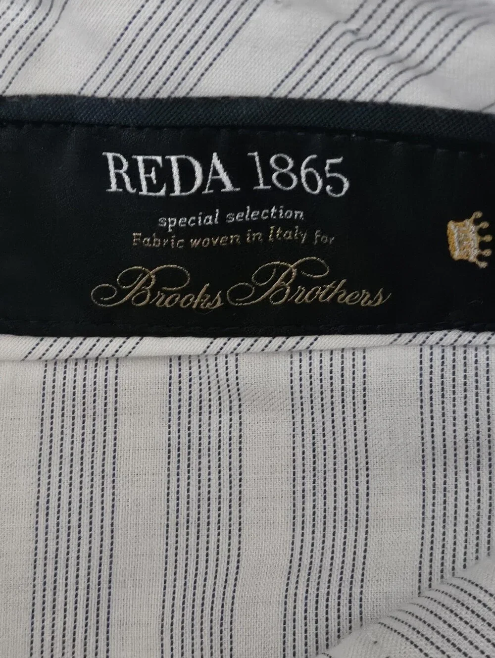 Brooks Brothers 1818 Reda 1865 Slim Dress Pants Gray Wool W36 L32 Men's.